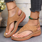 Faye - Comfortable Wedge Sandals