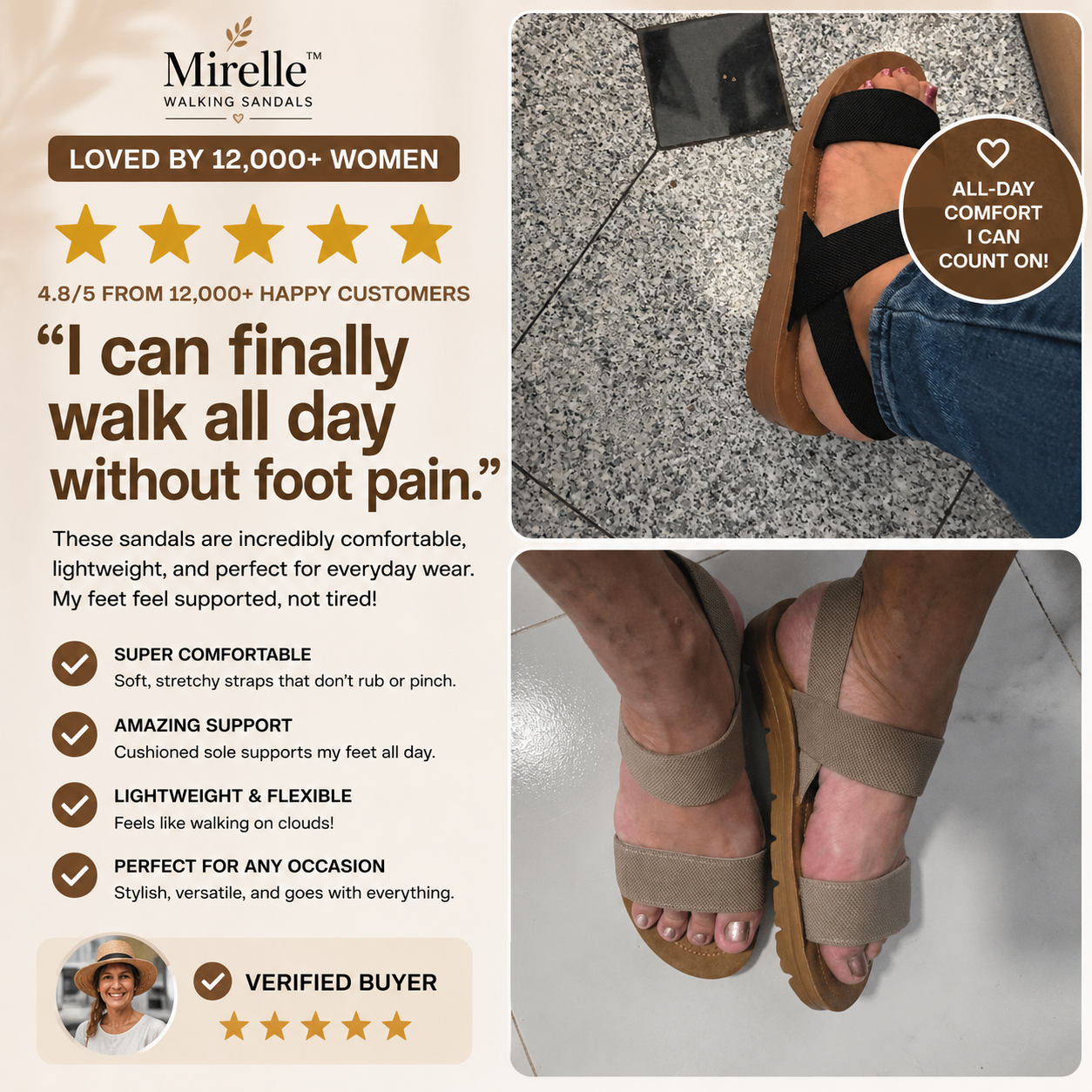 Mirelle™ Walking Sandals