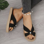 BELLAIRE™ Pearl Bow Sandals