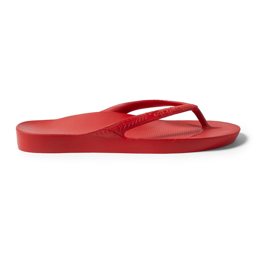 Arch Support Flip Flops - Classic - Chili Red