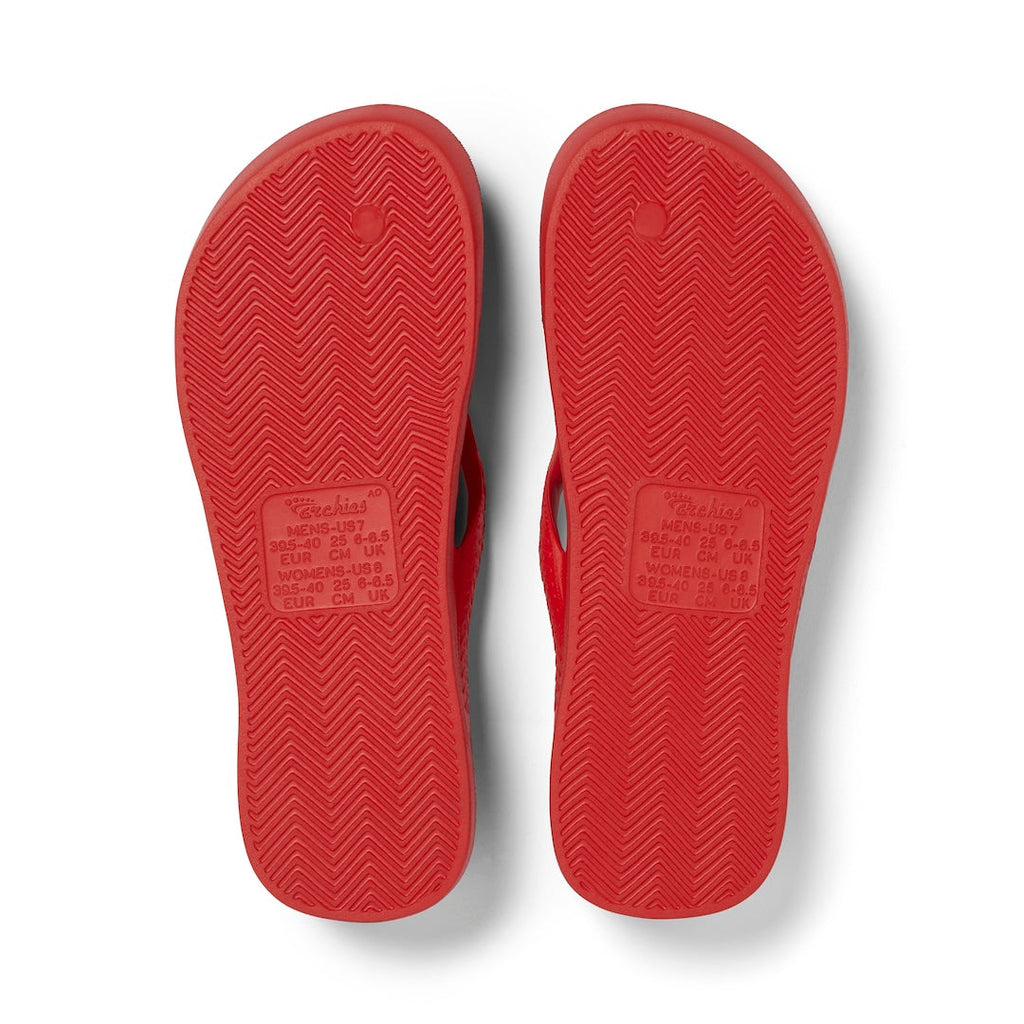 Arch Support Flip Flops - Classic - Chili Red