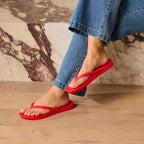 Arch Support Flip Flops - Classic - Chili Red