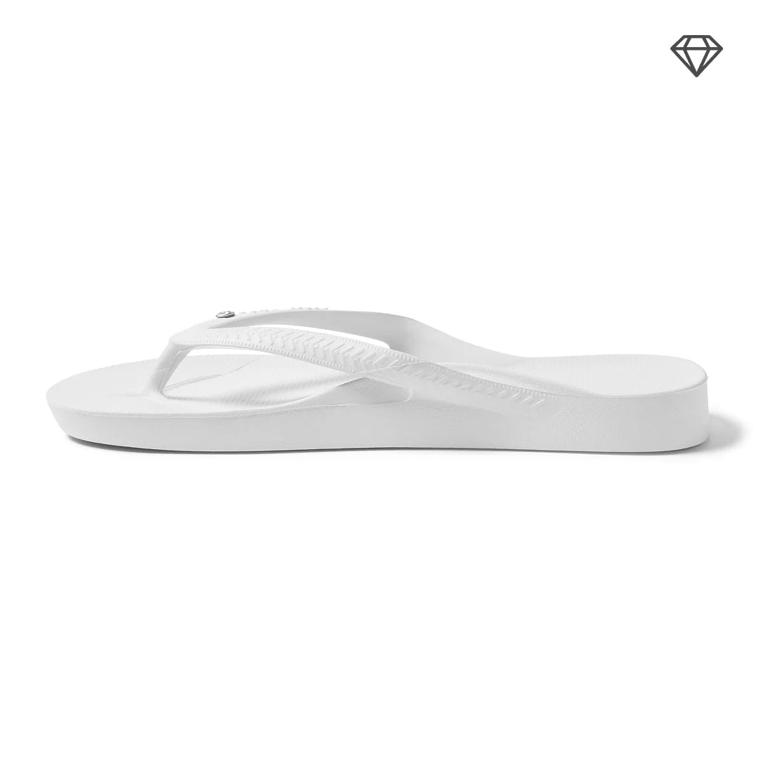 Arch Support Flip Flops - Classic - Crystal White