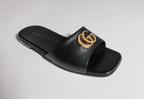Gucci Slide Sandal With Double G Black