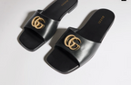 Gucci Slide Sandal With Double G Black