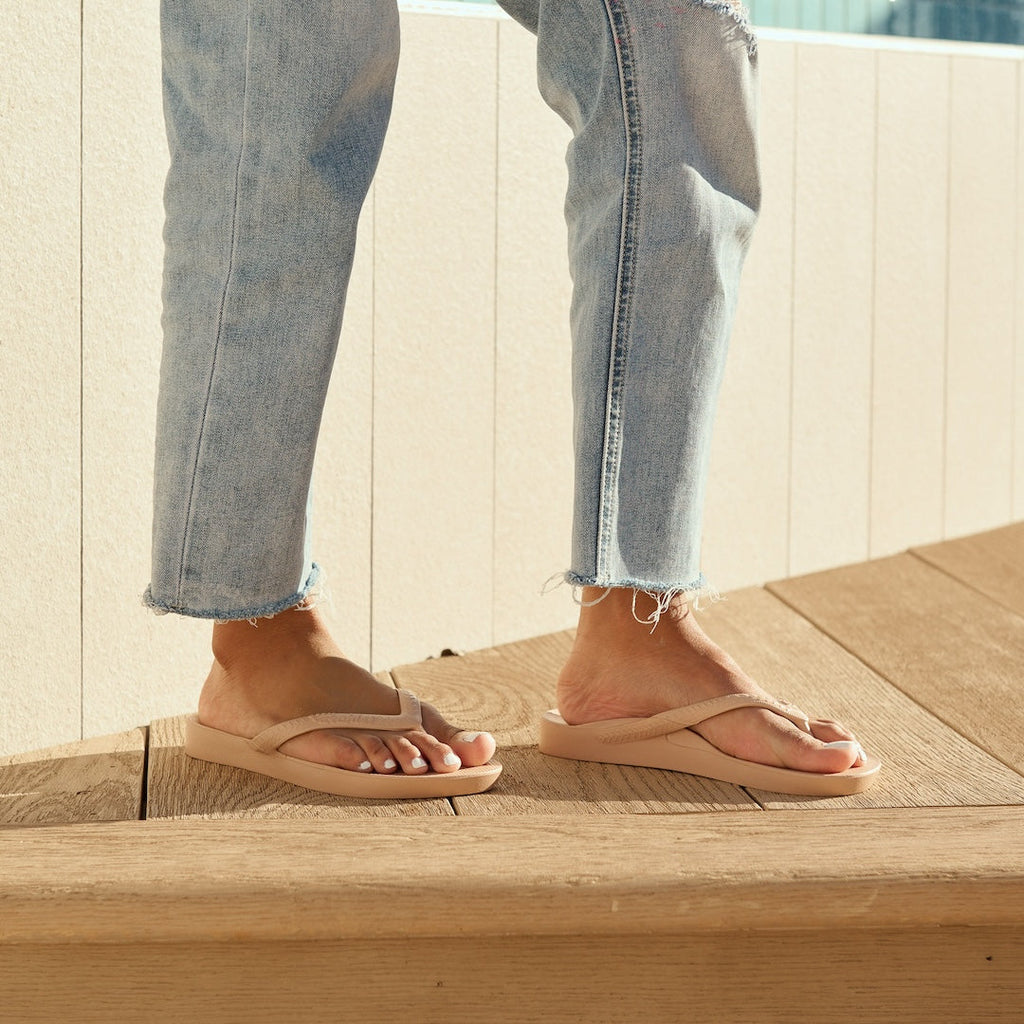 Arch Support Flip Flops - Classic - Tan