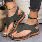 Faye - Comfortable Wedge Sandals