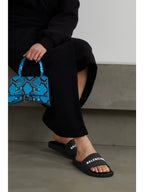 Balenciaga Piscine Logo-Embossed Rubber Slides