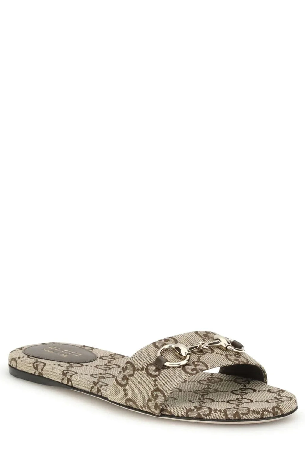 Gucci Slide Sandal With Horsebit Brown