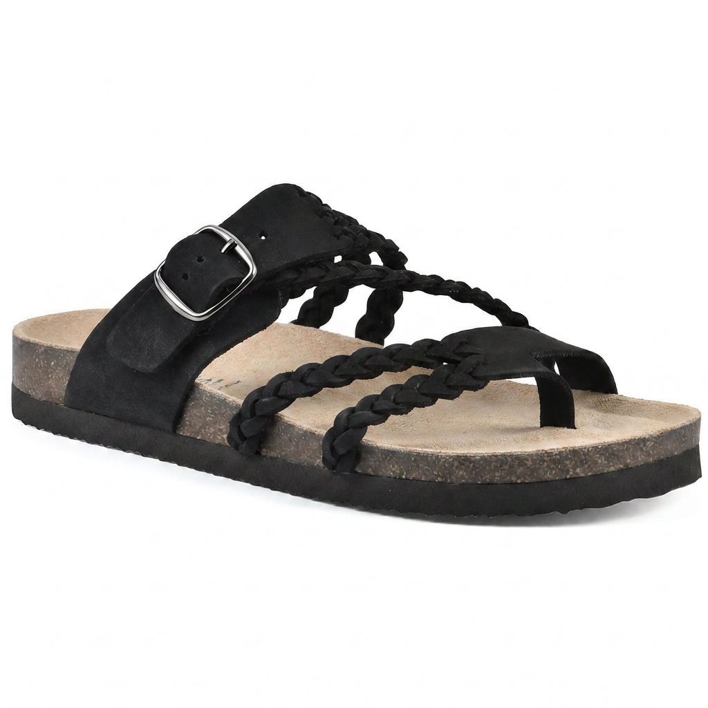 Sophie - Braided Cork Sandals