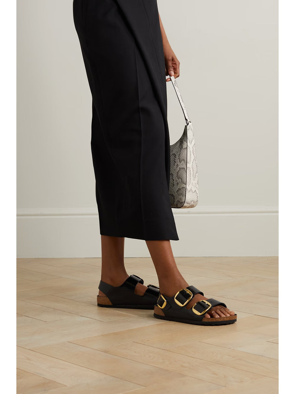 Birkenstock Milano Leather Sandals Black