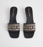 Dior Diorviera Dway Heeled Slide Deep Blue